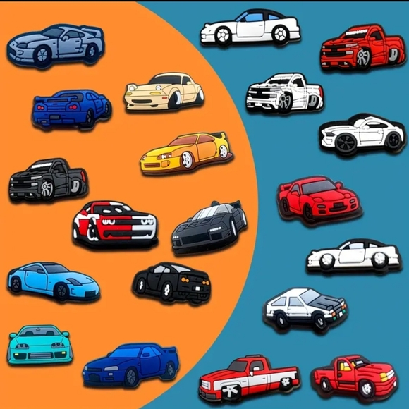 10 piece Random Car Croc Charms - Picture 2 of 3